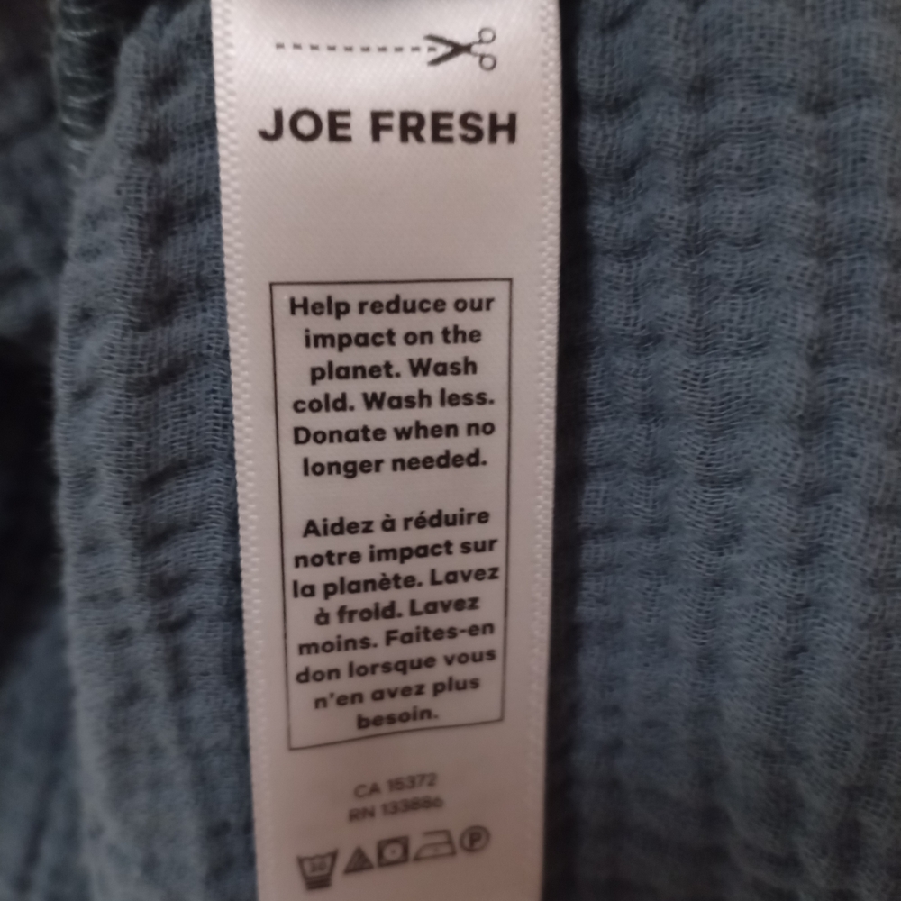 Joe Fresh 100% Cotton Women's Blue Camisole Top Adjustable Strap Women's Size XL - Picture 9 of 9